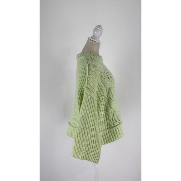Vero Moda Womens Chunky Knit Sweater Jumper Pullover Size Small Green NWT - Picture 2 of 10